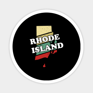 Rhode Island State Vintage Retro Souvenir, Ocean State Magnet